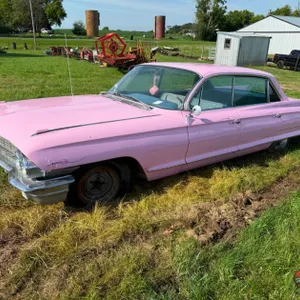 1962 Pink Cadillac 4 Door Car