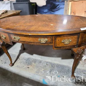 MAHOGANY OVAL WRITING DESK