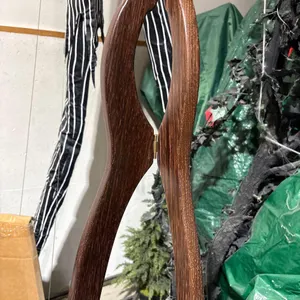 TWO-TIERED CARVED WOOD EASEL