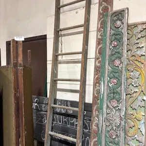 ANTIQUE WOOD BARN LADDER