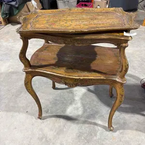 VENETIAN ROCCOCO STYLE TWO-TIERED TABLE AND TRAY