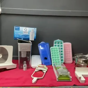 SUNBEAM MEAT SLICER, (1) MANDELAIN SLICER, AND (1) DICER, ICE CUBE TRAYS, OTHER MISC HOUSEHOLD