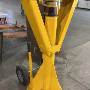 ULINE H-2732 YELLOW HEAVY DUTY INDUSTRIAL TRAILER JACK