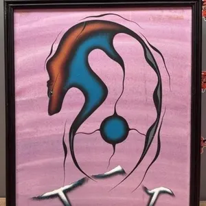 Framed Original Painting On Stretch Canvas by Joe