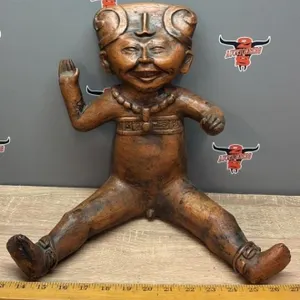 Reproduction Smiling Seated Remojadas Figure.