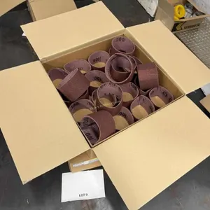2-boxes of assorted 100 grit drum sanding belts 5�