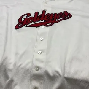 Winnipeg goldeyes button up baseball jersey