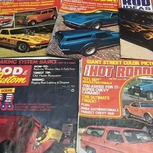 Vintage hot rod magazine lot