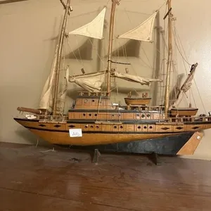 Nautical Ship model. 20 in tall. 25 in long