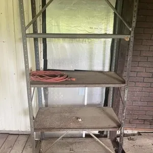 Metal shelf 70inx36in and extension cord x2