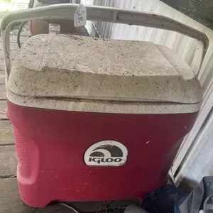 Igloo cooler and folding chair