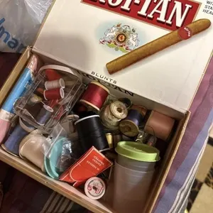 Thread for sewing in cigar box
