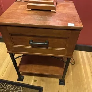 Night stand does not include lamp!!! 17x15x24