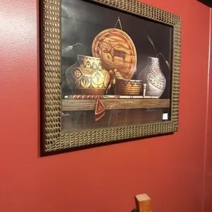 Native American-style pottery Pic 20x24