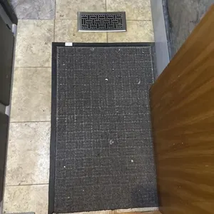 Black floor mat