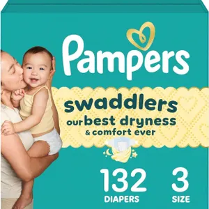 SEALED $40 (132Pcs) Pampers Diapers Size 3