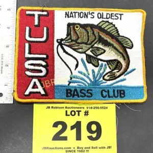 VINTAGE LG TULSA BASS CLUB PATCH NEW OLD STOCK