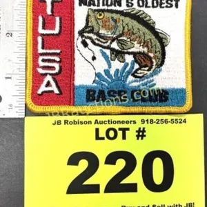 VINTAGE SM TULSA BASS CLUB PATCH NEW OLD STOCK
