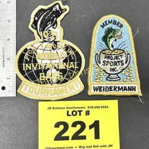 VINTAGE PROJECT SPORTS BASS TOURNAMENT PATCHES