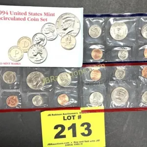 1994 US MINT UNCIRCULATED COIN SET W EXTRA D SET