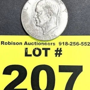 1976 D BICENTENNIAL EISENHOWER SILVER DOLLAR