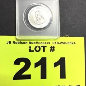 100 GRAIN STERLING SILVER PRIVATE CAST COIN 1971