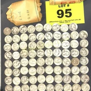 (79) 1940'S - 1964 WASHINGTON QUARTERS