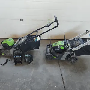 2 Greenworks Electric Lawnmowers - Qty 1 *Only 1 Battery*