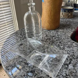 Nambe Crystal and  Decanter