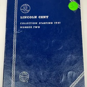 Lincoln Cent Collection Number Two Coin Folder (Whitman 9038) with Coins Starting 1941