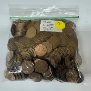 300 Wheat Pennies, 1950s