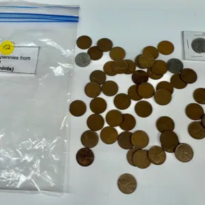 51 Wheat Pennies, 1941-1958D, Various Years and Mint Marks