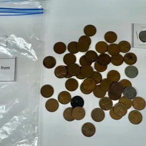 51 Lincoln Wheat Pennies from 1941-1958D with Three Individually Mounted Coins