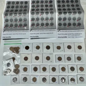54 Unique Wheat Pennies from 1909-1941 with Various Mint Marks