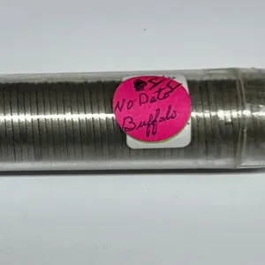 Tube of 44 No-Date Buffalo Nickels in Whitman Plastic Container