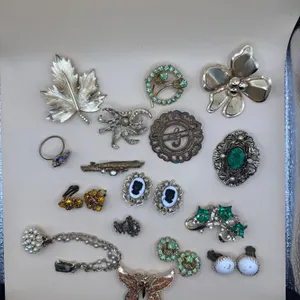 Vintage Costume Jewelry Lot Including Gerry’s Butterfly Brooch, Earrings & Pins