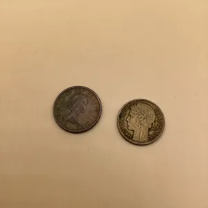 Vintage Foreign Coin Lot – 1964 Canada 1 Cent, 1941 France 50 Centimes & Canada Penny