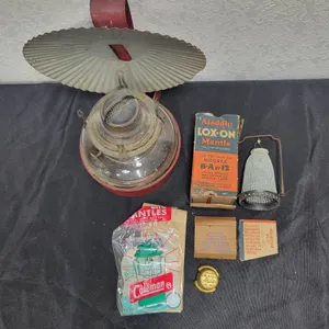 Vintage Lantern with Parts and Matches