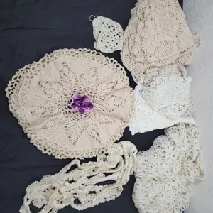 Large Assortment of Crocheted Doilies