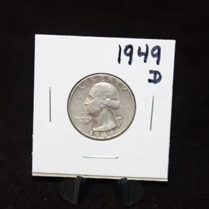 1949-D U.S. Washington Silver Quarter
