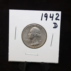 1942-D U.S. Washington Silver Quarter