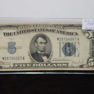 1934-C U.S. Five Dollar Silver Certificate