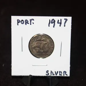 1947 Portugal Silver 2.50 Escudos Coin
