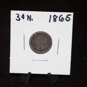 1865 U.S. Liberty Three Cent Nickel