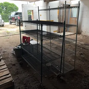 2) Steel shelves