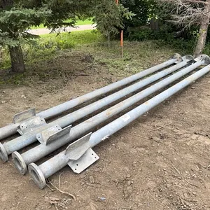 4) 18’ HD steel light poles