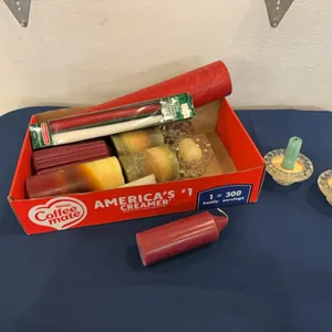 Candleholders with candles
