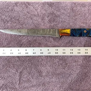 Damascus steel filet knife