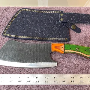 Damascus steel cleaver