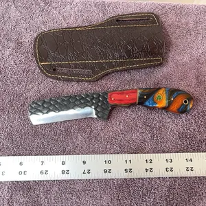 Damascus steel bull cutter knife